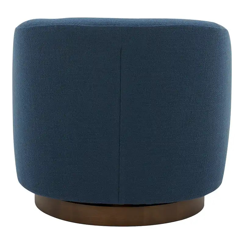 Aurelle Home Modern Upholsted Swivel Barrel Chair