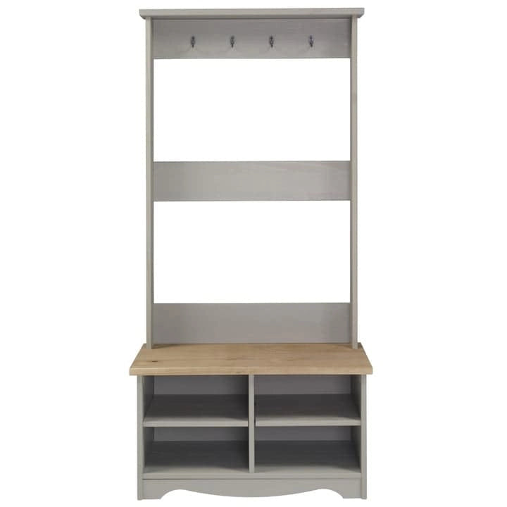 Wood Hall Tree – Gray Wash