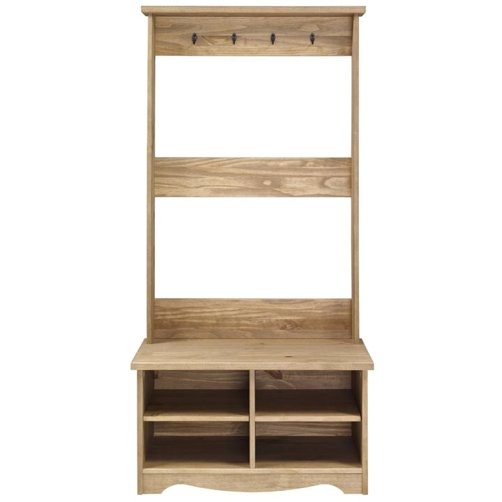 Wood Hall Tree – Gray Wash