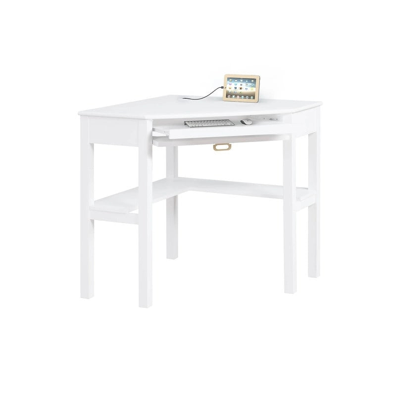 Corner Classic Writing Desk with Storage
