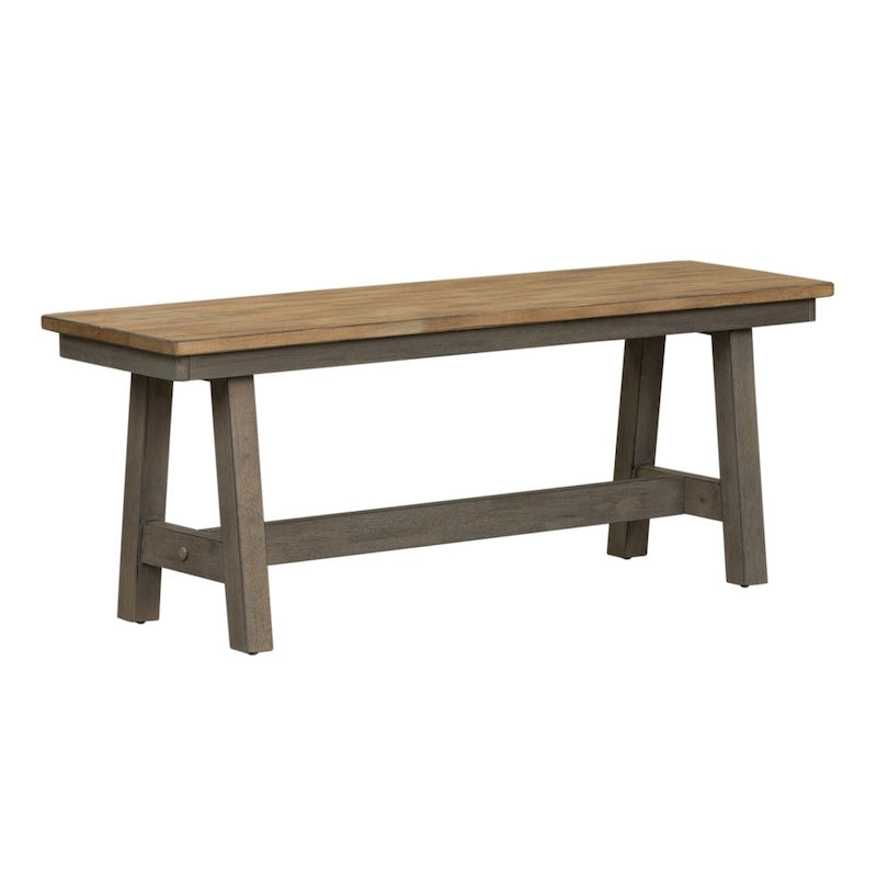Gray and Sandstone Backless Bench