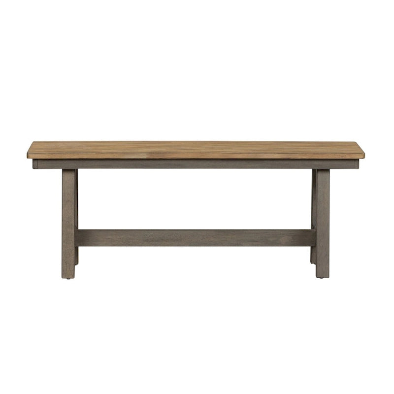 Gray and Sandstone Backless Bench