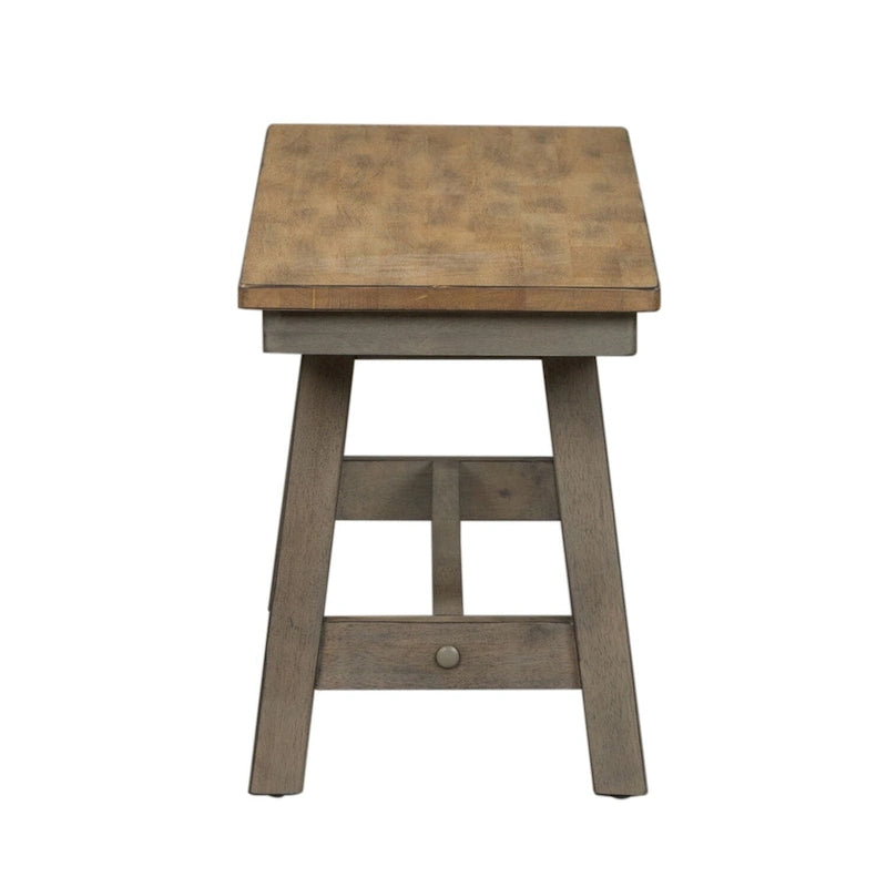 Gray and Sandstone Backless Bench