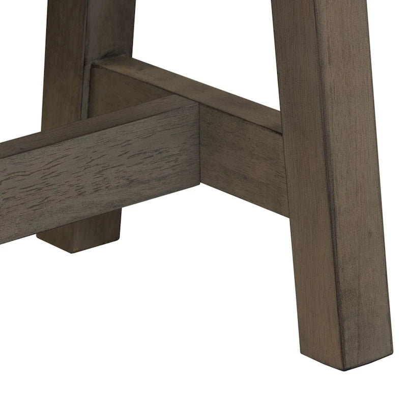 Gray and Sandstone Backless Bench