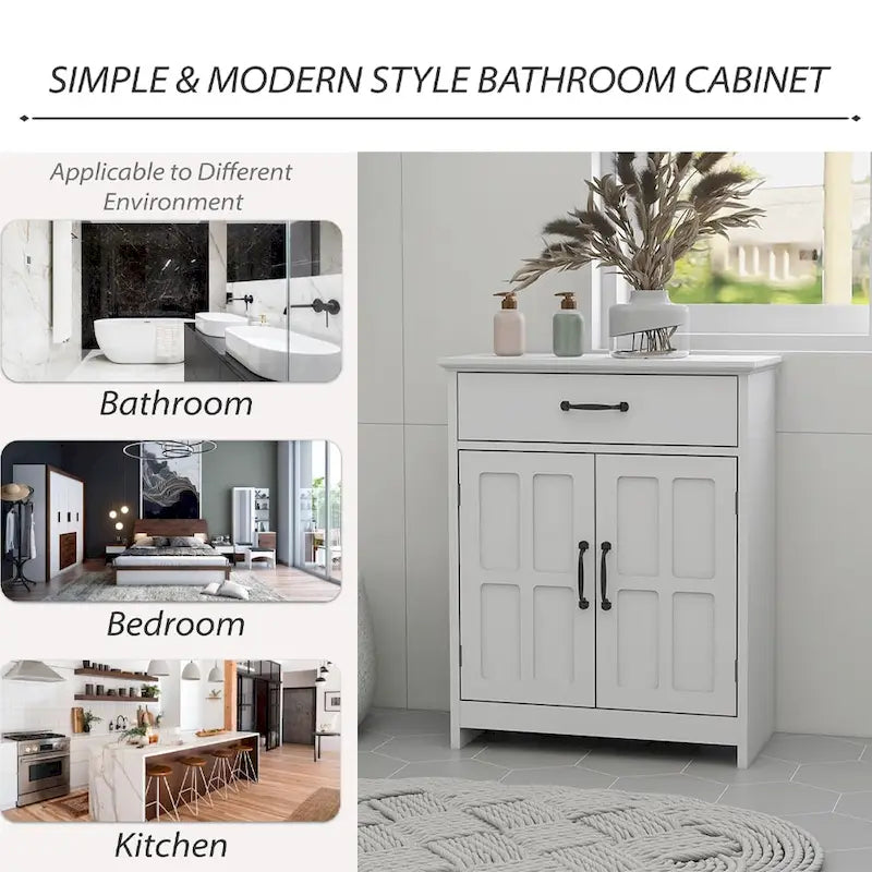 Freestanding Bathroom Floor Cabinet, Storage Cabinet