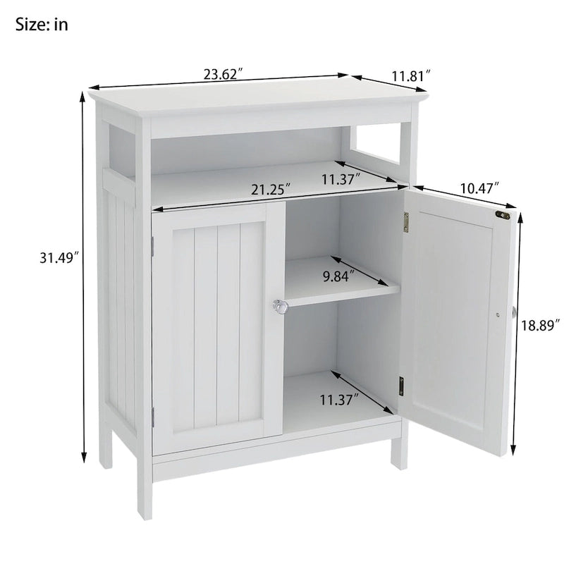 Freestanding Bathroom Floor Cabinet, Storage Cabinet