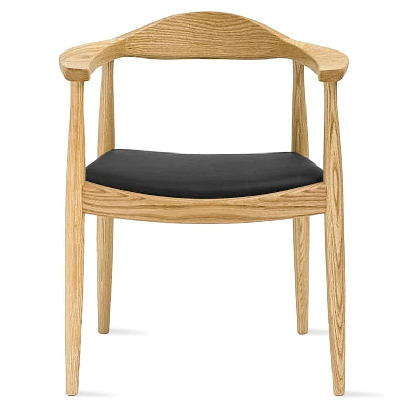 Solid Oak Wood Arm Chair