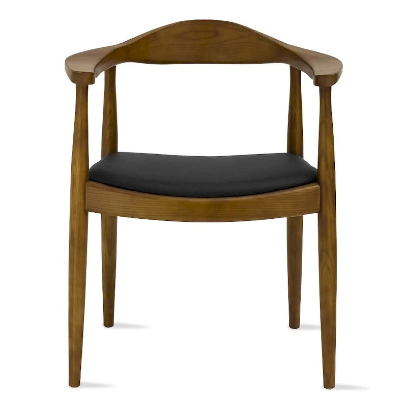 Solid Oak Wood Arm Chair