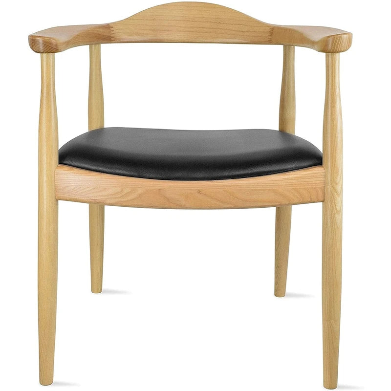 Solid Oak Wood Arm Chair