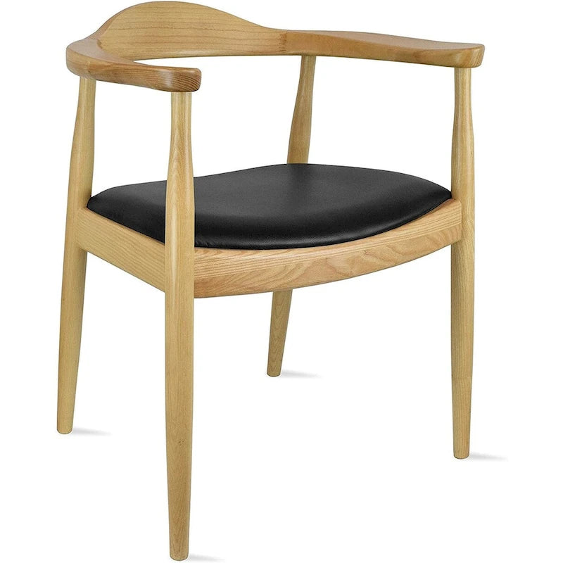 Solid Oak Wood Arm Chair