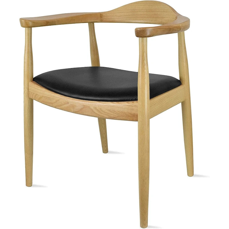 Solid Oak Wood Arm Chair