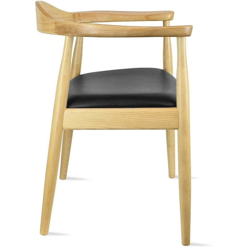 Solid Oak Wood Arm Chair