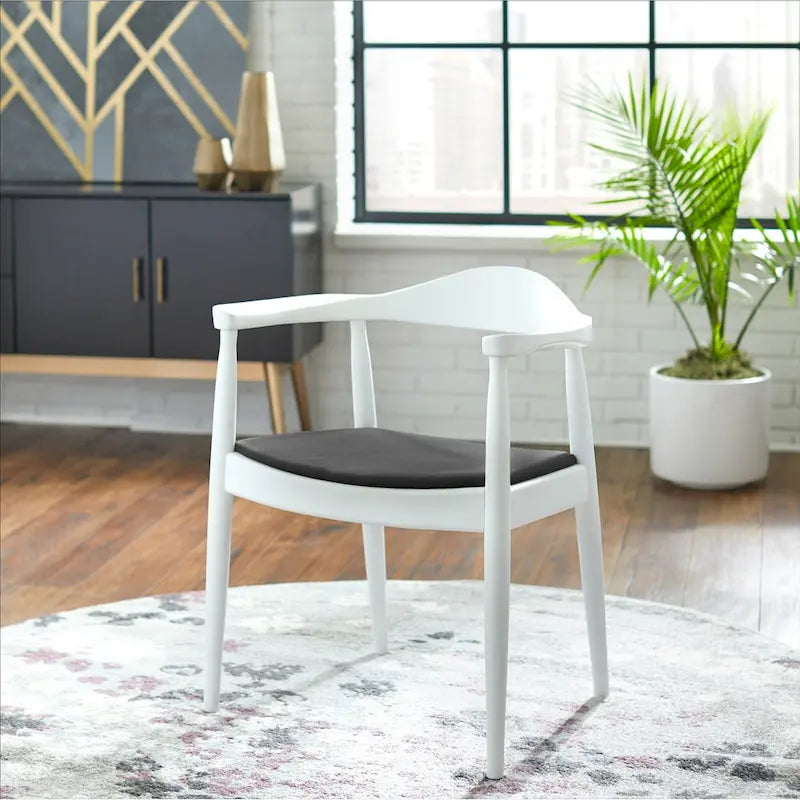 Solid Oak Wood Arm Chair