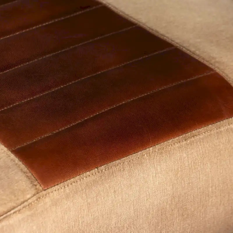 vidaXL Sofa Single Sofa Chair with Metal Frame for Living Room Genuine Leather - 23.6 x 25.2 x 29.1