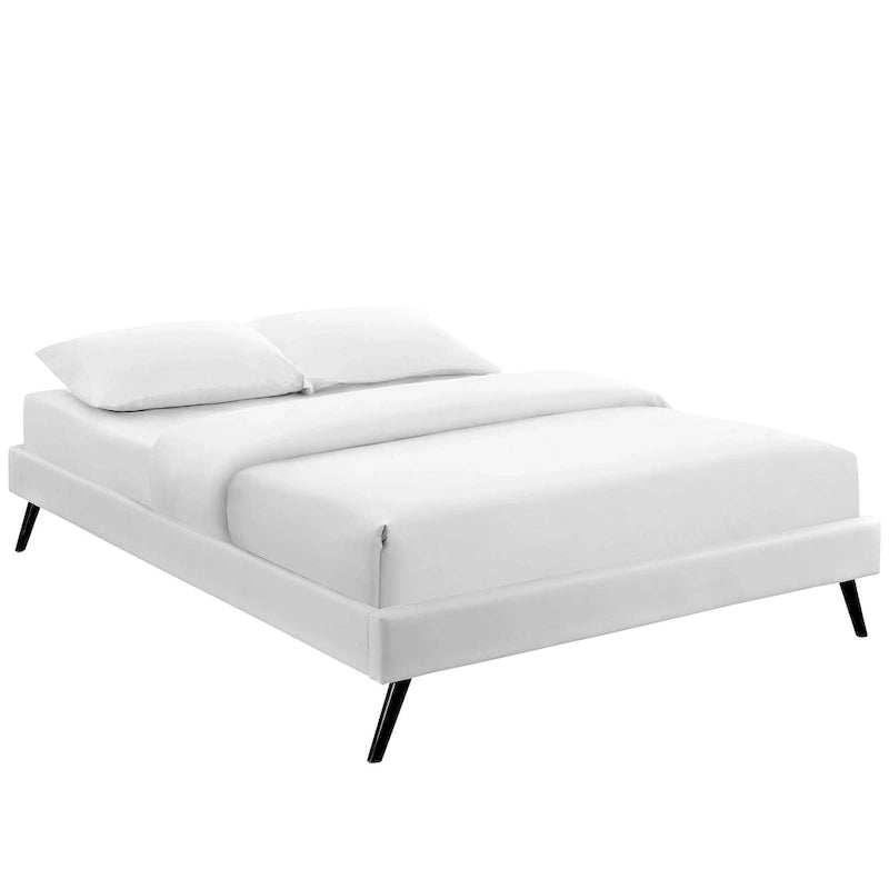 Queen Platform Bed Frame with Round Splayed Legs