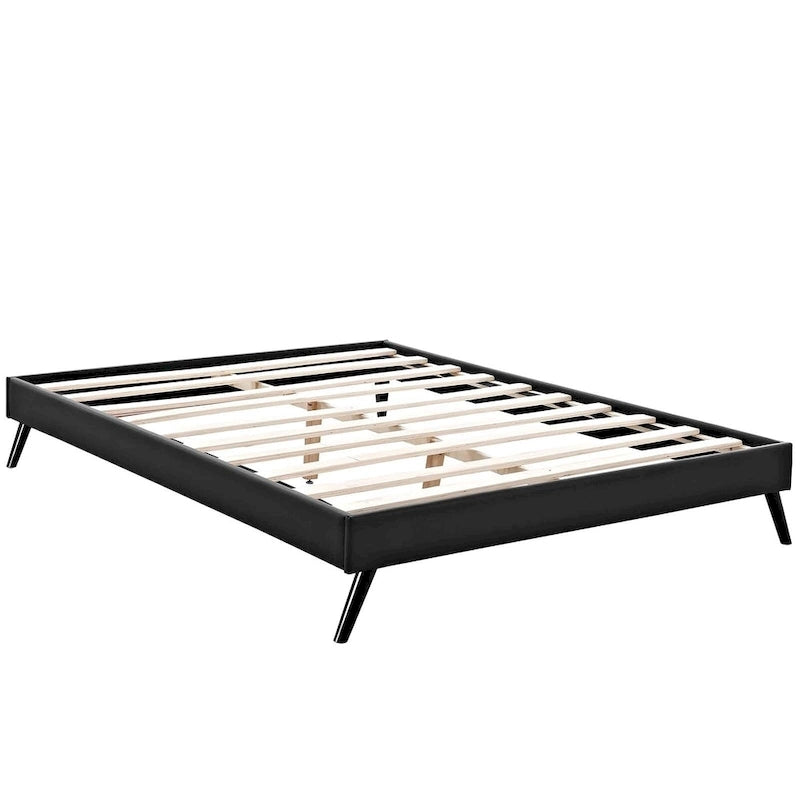 Queen Platform Bed Frame with Round Splayed Legs