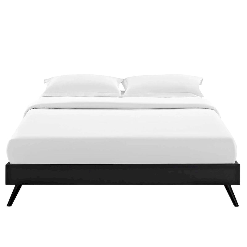 Queen Platform Bed Frame with Round Splayed Legs