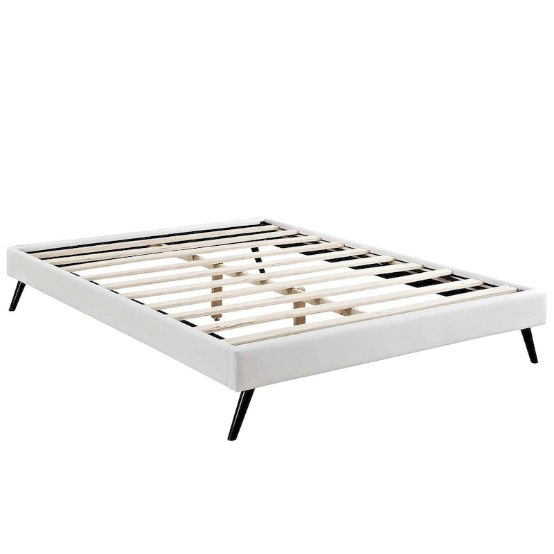 Queen Platform Bed Frame with Round Splayed Legs
