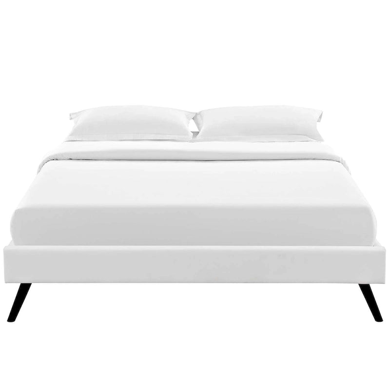 Queen Platform Bed Frame with Round Splayed Legs