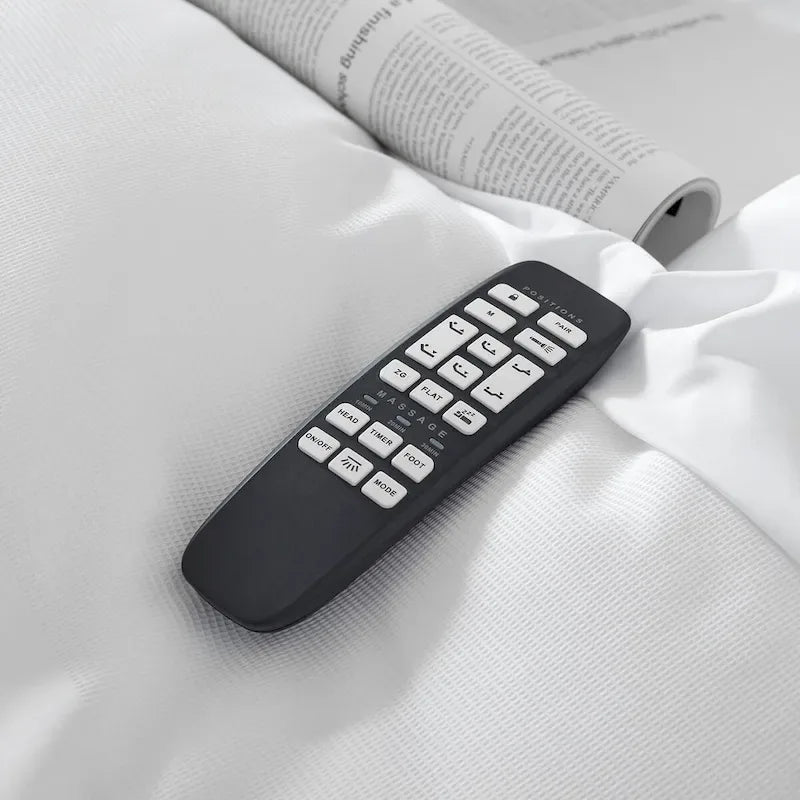 Adjustable Massaging Bed Frame Base with Wireless Remote