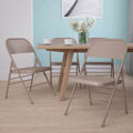 4 Pack Triple Braced & Double Hinged Metal Folding Chair